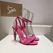 Christian Louboutin Lipgloss Queen Patent Pink Sandals 100 - 1