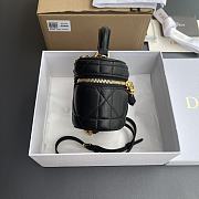 Dior Caro Mini Vanity Case Black 16.5 x 10 x 9.5 cm - 6