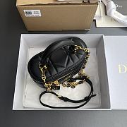 Dior Caro Mini Vanity Case Black 16.5 x 10 x 9.5 cm - 3