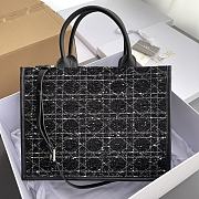 Dior Medium Book Tote Black Bag 36x27.5x16.5cm - 4