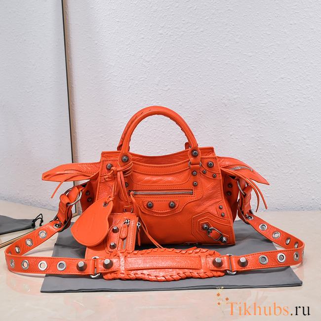 Balenciaga Neo Cagole XS Orange Handbag 26x13x18cm - 1