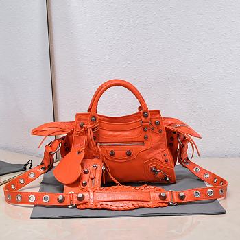 Balenciaga Neo Cagole XS Orange Handbag 26x13x18cm