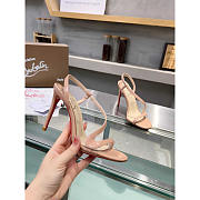 Christian Louboutin Rosalie Beige Patent Sandals 100 - 1