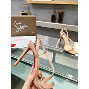 Christian Louboutin Rosalie Beige Patent Sandals 100 - 5