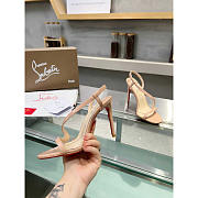 Christian Louboutin Rosalie Beige Patent Sandals 100 - 3