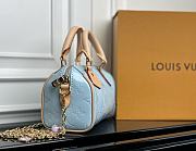 Louis Vuitton LV Nano Speedy Bag Blue 16 x 10 x 7.5 cm - 6