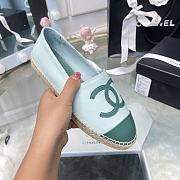 Chanel Espadrilles Green Leather - 2