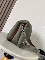 Loewe Puffer Goya Messenger Nylon Khaki Green 30x20.5x10cm - 4