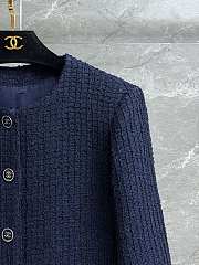 Chanel Blue Tweed Jacket - 3