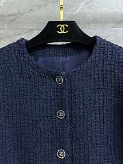 Chanel Blue Tweed Jacket - 2