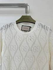 Gucci GG pointelle-knit Knitted Top - 2