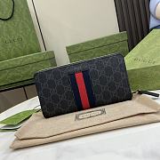 Gucci GG Supreme Web Zip Around Wallet 19x10x2.5cm - 6