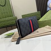 Gucci GG Supreme Web Zip Around Wallet 19x10x2.5cm - 2