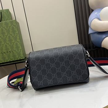 Gucci GG Super Mini Bag Black 17.5x13.5x6.5cm