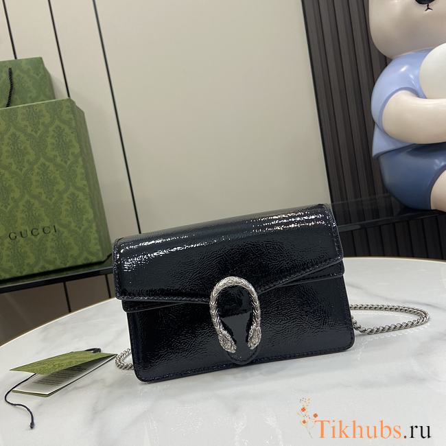 Gucci Dionysus Super Mini Bag Black 17.5x11x6.5cm - 1