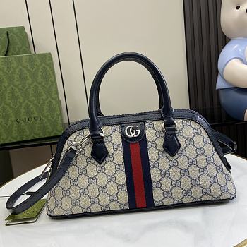 Gucci Ophidia Small Top Handle Bag Blue 31.5x16.5x8cm