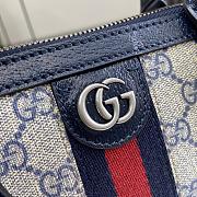 Gucci Ophidia Small Top Handle Bag Blue 31.5x16.5x8cm - 2