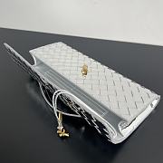 Bottega Veneta Long Clutch Andiamo Handle Silver Gold 31x13x3cm - 6