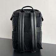 Bottega Veneta Intrecciato Flap Backpack Black 38x26x15cm - 4