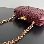 Bottega Veneta Knot With Chain Red Bag 19x11.5x5cm - 6