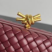 Bottega Veneta Knot With Chain Red Bag 19x11.5x5cm - 3