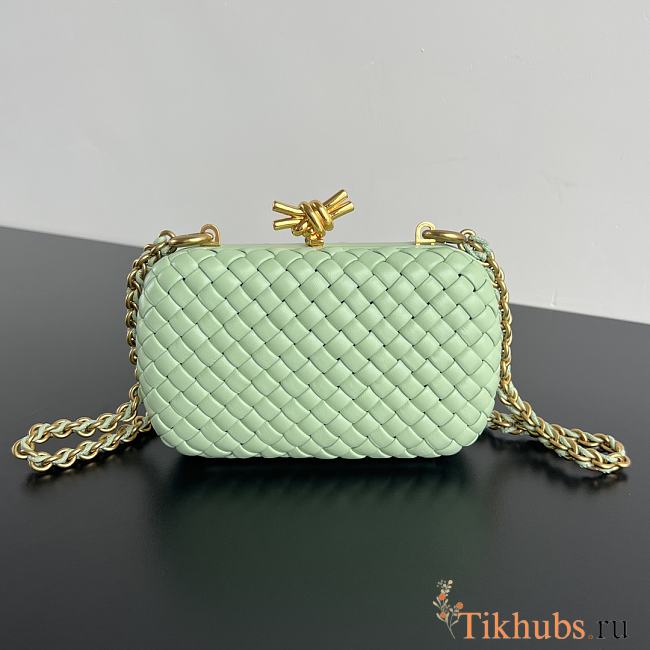 Bottega Veneta Knot With Chain Mint Bag 19x11.5x5cm - 1