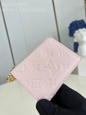 Louis Vuitton LV Lisa Wallet Pink 9 x 11.5 x 1.5 cm