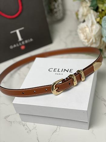 Celine Brown Belt 1.8cm