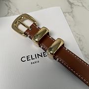 Celine Brown Belt 1.8cm - 3