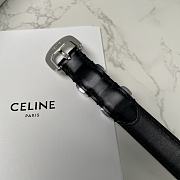 Celine Black Belt 1.8cm - 2