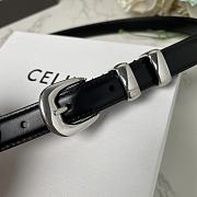 Celine Black Belt 1.8cm - 3