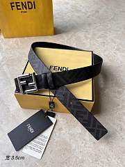 Fendi FF Motif Reversible Belt Silver 3.5cm - 1