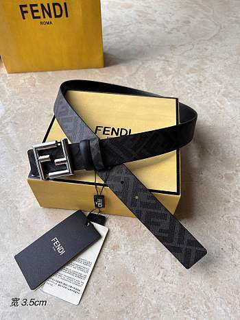 Fendi FF Motif Reversible Belt Silver 3.5cm