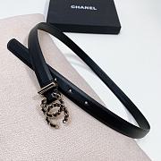 Chanel Black Gold Belt 2cm 02 - 4
