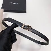 Chanel Black Gold Belt 2cm 02 - 3