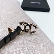 Chanel Black Gold Belt 2cm 02 - 2