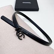 Chanel Black Belt 2cm 03 - 4