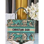 Dior Medium Dioriviera Book Tote Raffia Aquamarina 36x27.5x16.5 cm - 1