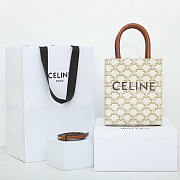 Celine Mini Vertical Cabas Triomphe Canvas 21x17x4cm - 1