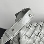 Bottega Veneta Rumple Messenger Bag Agate Grey 30x23x7.5cm - 6