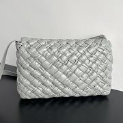 Bottega Veneta Rumple Messenger Bag Agate Grey 30x23x7.5cm - 4