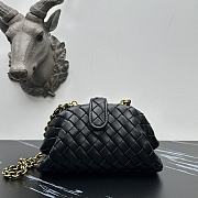 Bottega Veneta Black Lauren 1980 Clutch Black 31cm - 1