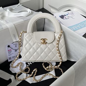 Chanel Kelly Mini Bag White 13x19x7cm
