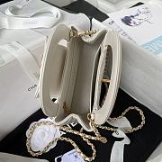 Chanel Kelly Mini Bag White 13x19x7cm - 5