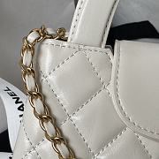 Chanel Kelly Mini Bag White 13x19x7cm - 4