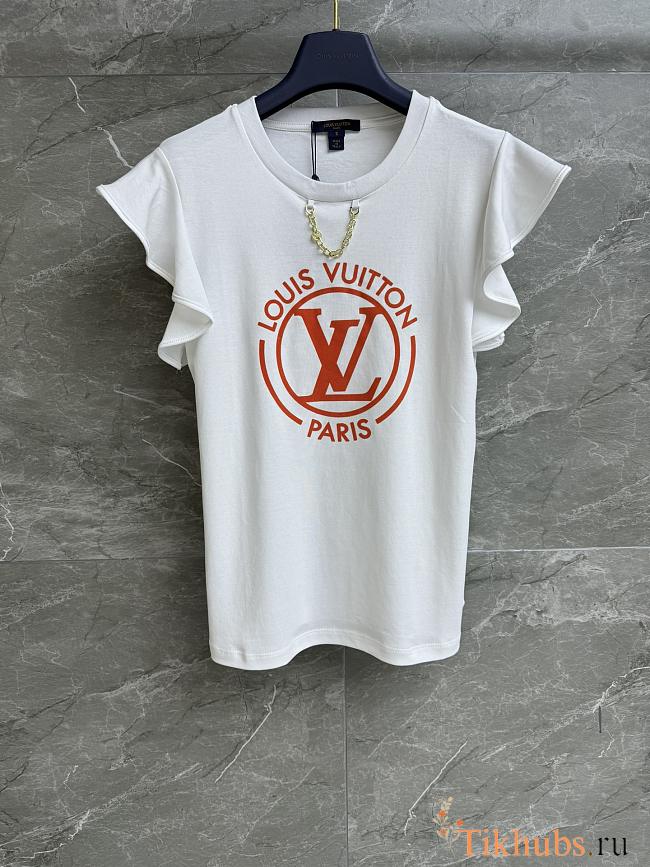 Louis Vuitton LV Flounce Sleeve T-Shirt  - 1