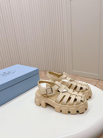 Prada Foam Rubber Sandals Beige