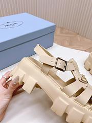 Prada Foam Rubber Sandals Beige - 5