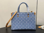 Louis Vuitton LV Let Go PM Sky Blue Denim 28 x 23 x 10.5 cm - 1