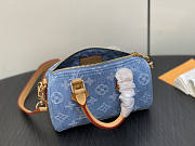 Louis Vuitton LV Nano Speedy Blue Denim 16 x 10 x 7.5 cm - 4